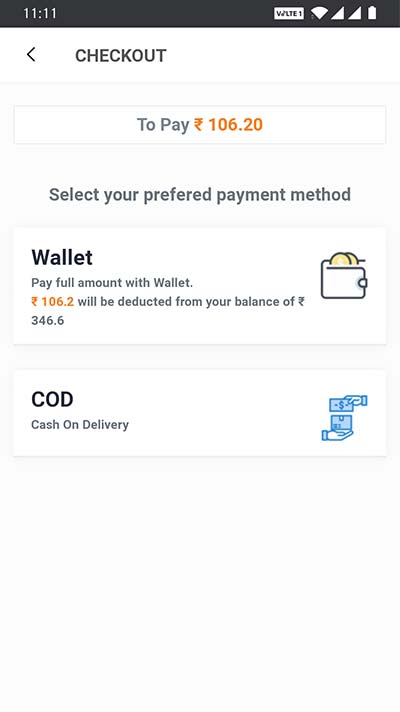 Payment Screen