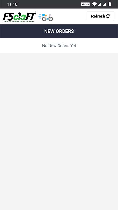 Delivery Boy New Order Screen