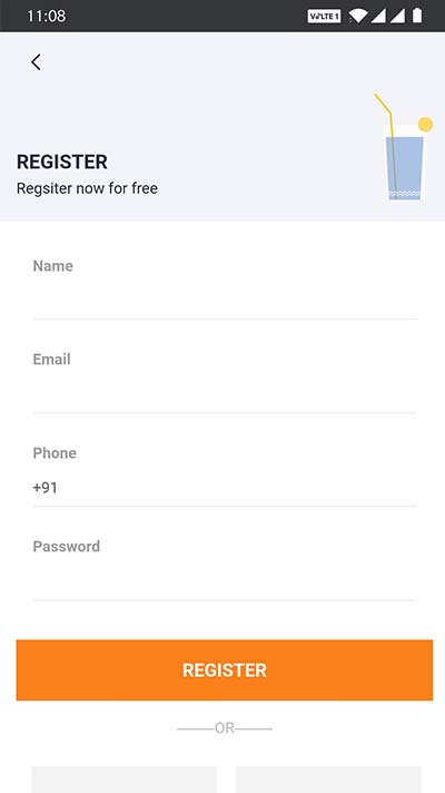 Register Screen